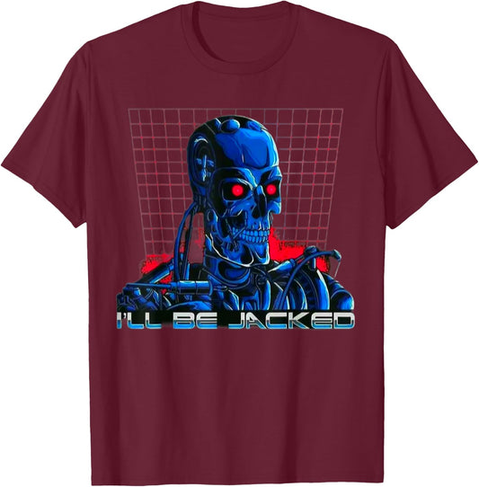 I'll Be Jacked Gym Weightlifting Bodybuilding Fitness work T-Shirt - T-Shirt | Maroon