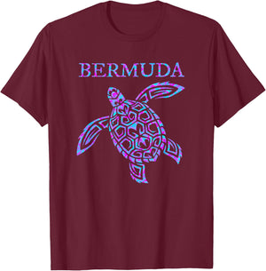 Bermuda Sea Turtle Girls Boys Toddler Souvenir T-Shirt - T-Shirt | Maroon