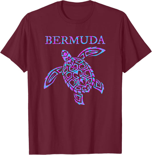 Bermuda Sea Turtle Girls Boys Toddler Souvenir T-Shirt - T-Shirt | Maroon