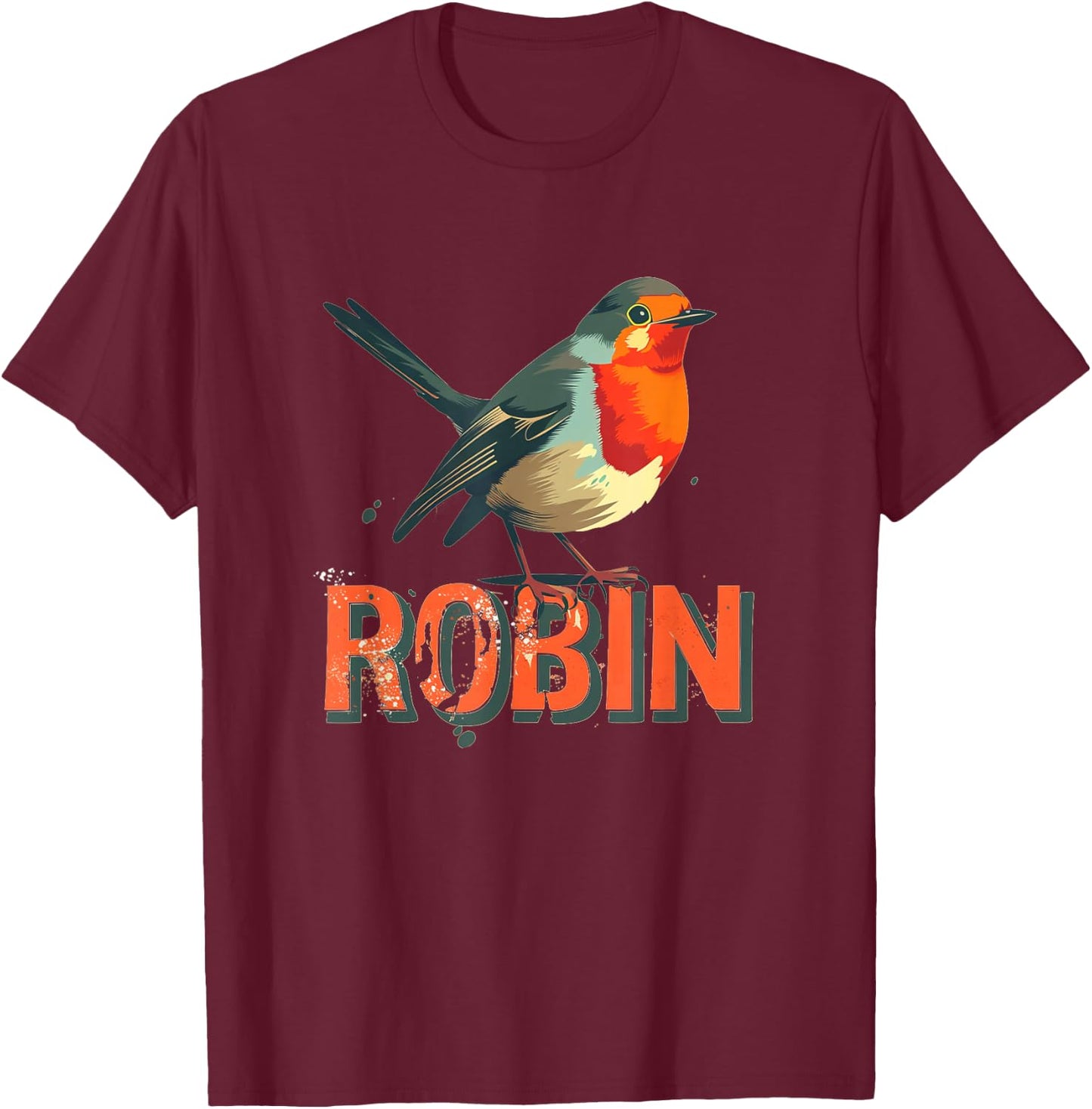 Awesome Robin Bird Costume for Adults and Kids T-Shirt - T-Shirt | Maroon