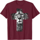 Christian Jesus Lion of Tribe Judah Cross Gift Women T-Shirt - T-Shirt | Maroon