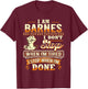 I am Barnes Shirt Personalized Barnes Last Name T-Shirt - T-Shirt | Maroon