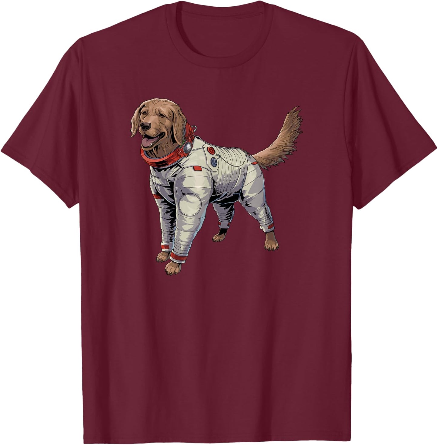 Marvel Guardians of the Galaxy Vol. 3 Cosmo Space Portrait T-Shirt - T-Shirt | Maroon