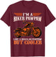 I 'M A Biker Pawpaw Like A Regular Pawpaw But Cooler Biker T-Shirt - T-Shirt | Maroon