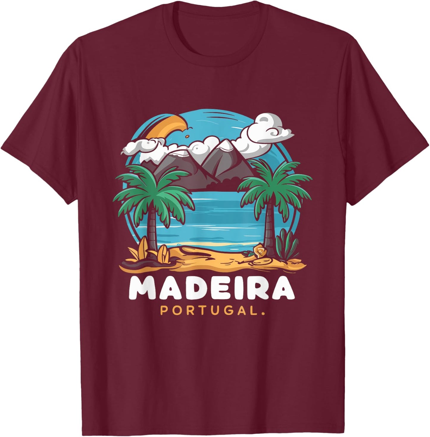 Portugal Madeira T-Shirt - T-Shirt | Maroon