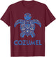 Cozumel, Mexico Sea Turtle T-Shirt - T-Shirt | Maroon