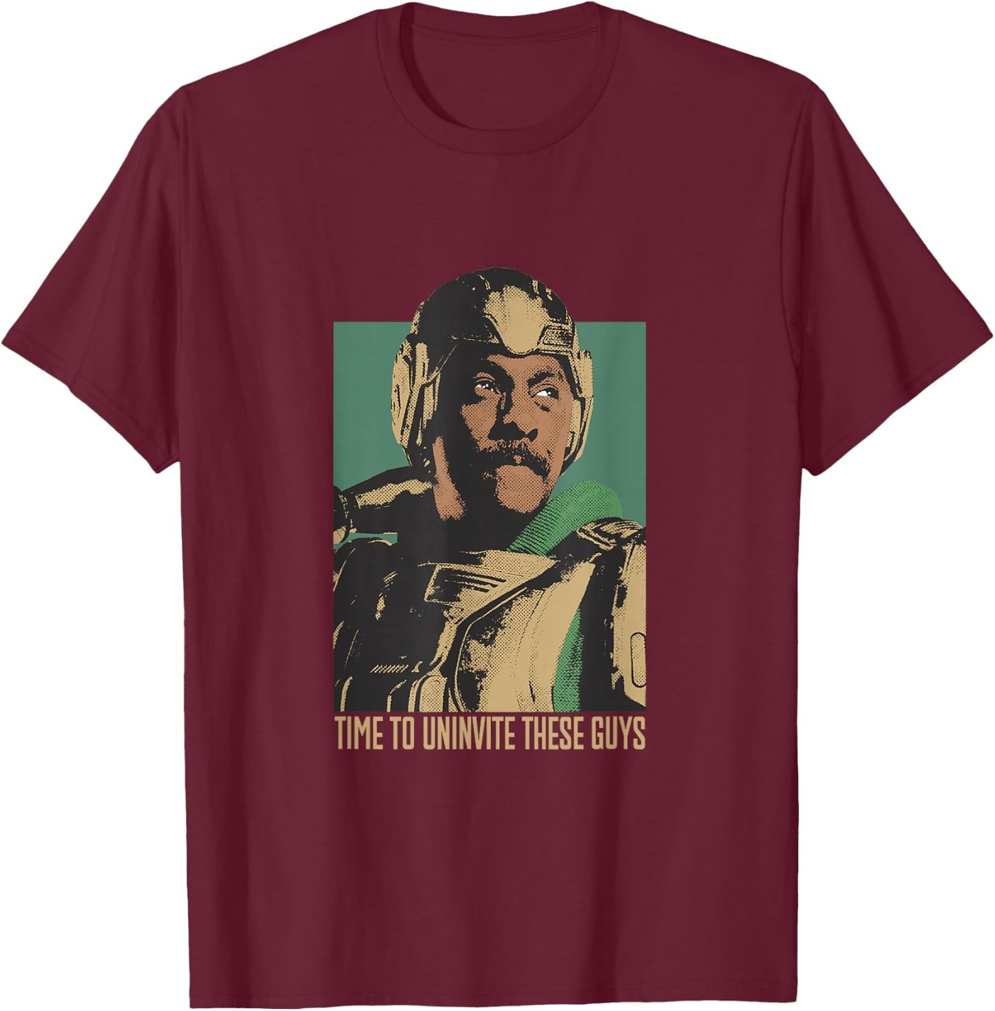 Masters of the Universe Retro Man-At-Arms T-Shirt - T-Shirt | Maroon