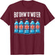 Funny British Vacation Bottle Of Water And Britain Londoner T-Shirt - T-Shirt | Maroon