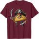 Tacos Pirate Halloween Kids Pirate Funny T-Shirt - T-Shirt | Maroon