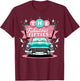 The Fifties 1950s Car Music Sock Hop Rockabilly T-Shirt - T-Shirt | Maroon