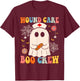Groovy Wound Care Boo Crew Nurse Funny Ghost Halloween Nurse T-Shirt - T-Shirt | Maroon