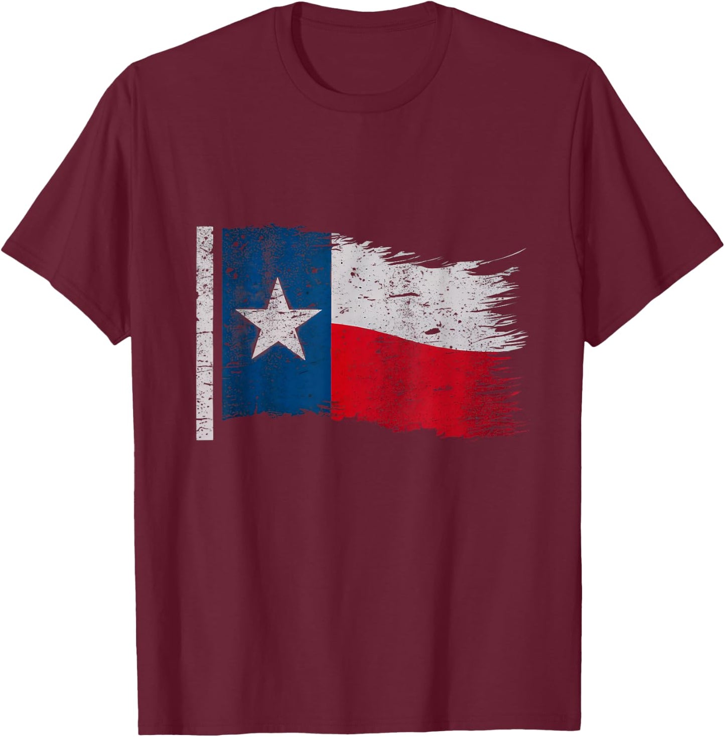 Distressed Texas Flag T-Shirt - T-Shirt | Maroon
