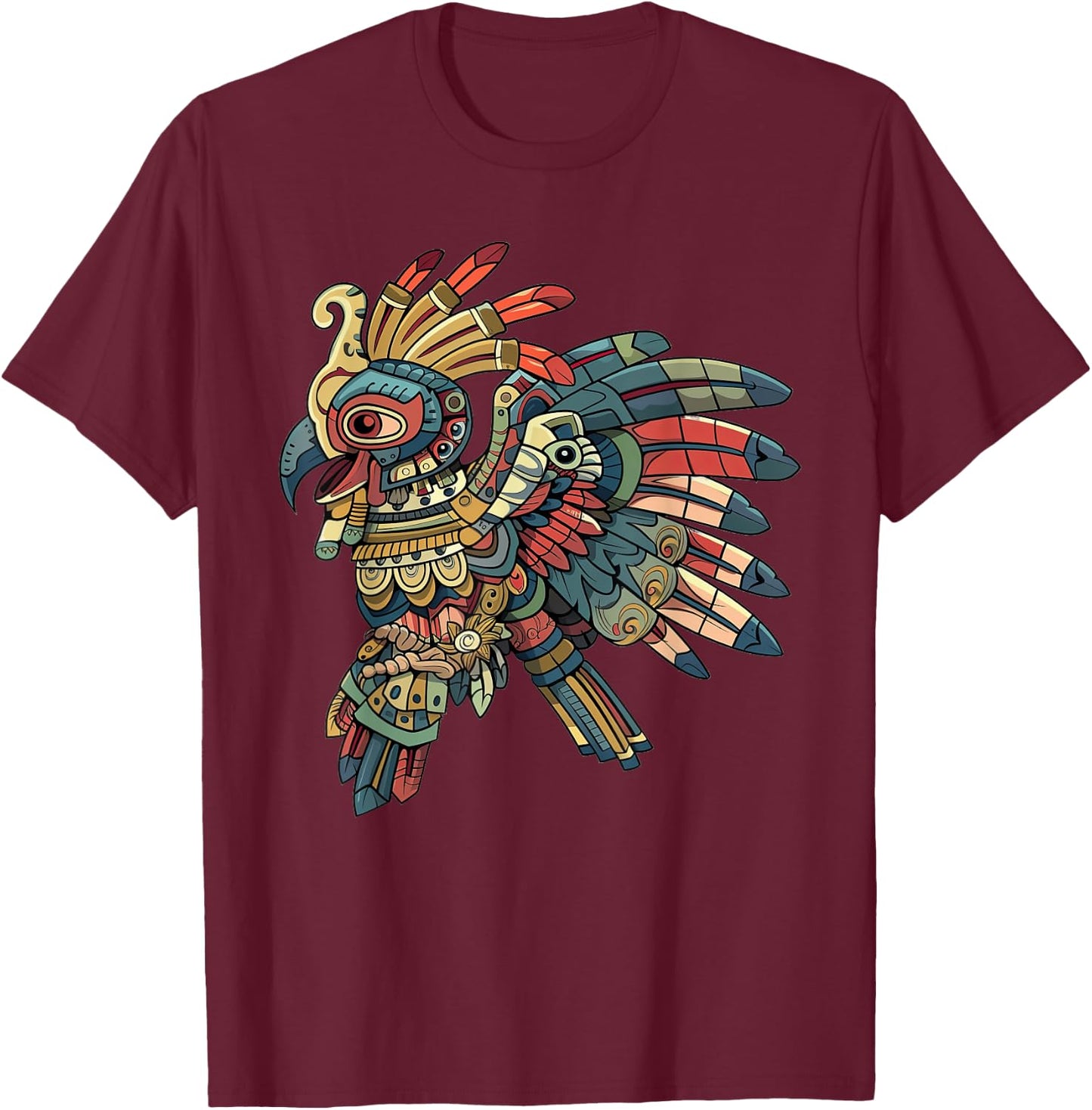 Huitzilopochtli Vintage T-Shirt - T-Shirt | Maroon