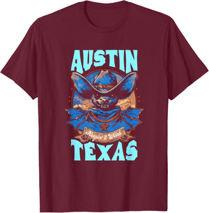 Texas Pride - Keep It Weird Austin - Austin Bats T-Shirt - T-Shirt | Maroon