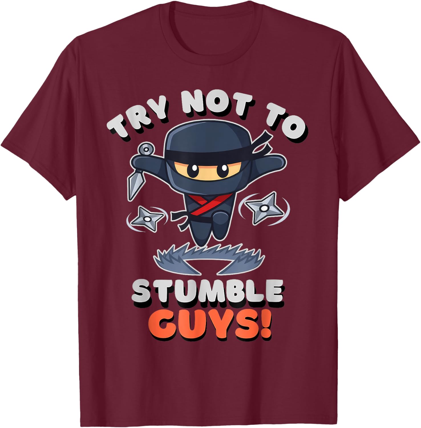 Stumble Guys Ninjas Games Stumble Guys Kids T-Shirt - T-Shirt | Maroon