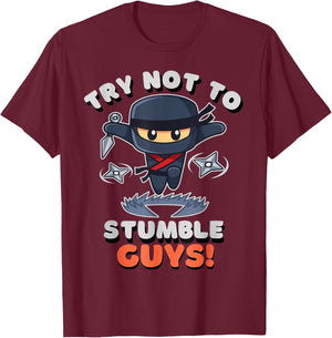 Stumble Guys Ninjas Games Stumble Guys Kids T-Shirt - T-Shirt | Maroon