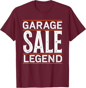 Flea Market Legend Vintage Look T-Shirt - T-Shirt | Maroon
