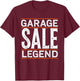 Flea Market Legend Vintage Look T-Shirt - T-Shirt | Maroon