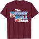 Sunbathing Lady At The Beach Text T-Shirt - T-Shirt | Maroon