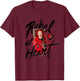 Disney Descendants 4: The Rise of Red Rebel at Heart T-Shirt - T-Shirt | Maroon