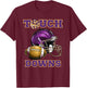 Purple And Gold Football Game Touchdown High School Matching T-Shirt - T-Shirt | Maroon