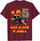 I'm 5 This Is How I Roll Monster Truck Car 5th Birthday Boys T-Shirt - T-Shirt | Maroon