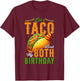 My 80 Birthday Taco Mexican Food Lover Kids Costume Parties T-Shirt - T-Shirt | Maroon