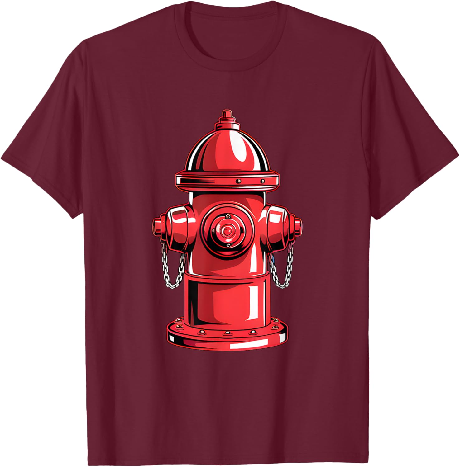 Fire Hydrant Costume T-Shirt - T-Shirt | Maroon