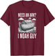 Funny Jesus Meme Christian God Noah's Ark Faith T-Shirt - T-Shirt | Maroon