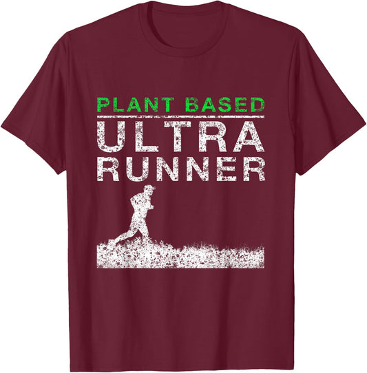 Plant Based Ultra Runner T-Shirt - T-Shirt | Maroon