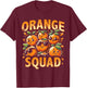 Summer Citrus Fruit Orange Squad T-Shirt - T-Shirt | Maroon