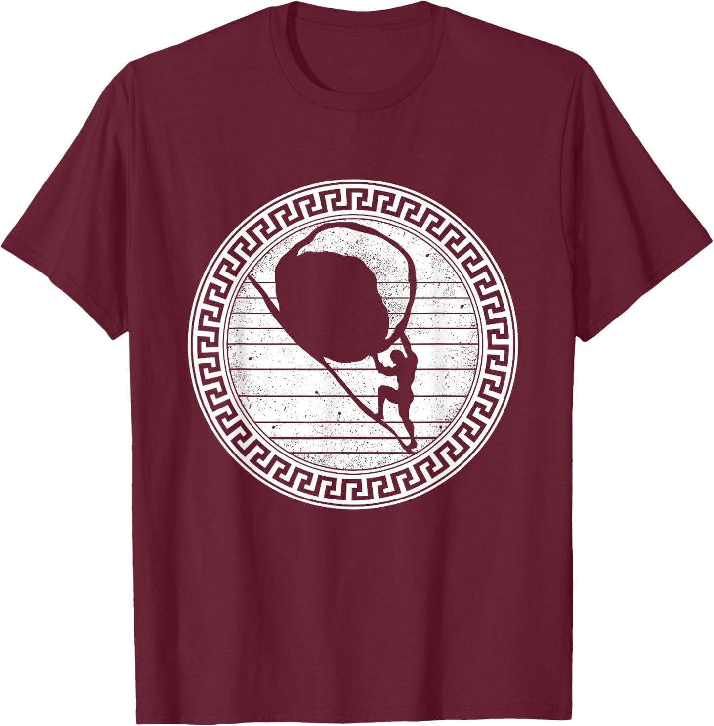 Greek Mythology Sisyphus Vintage Design King of Ephyra Myth T-Shirt - T-Shirt | Maroon