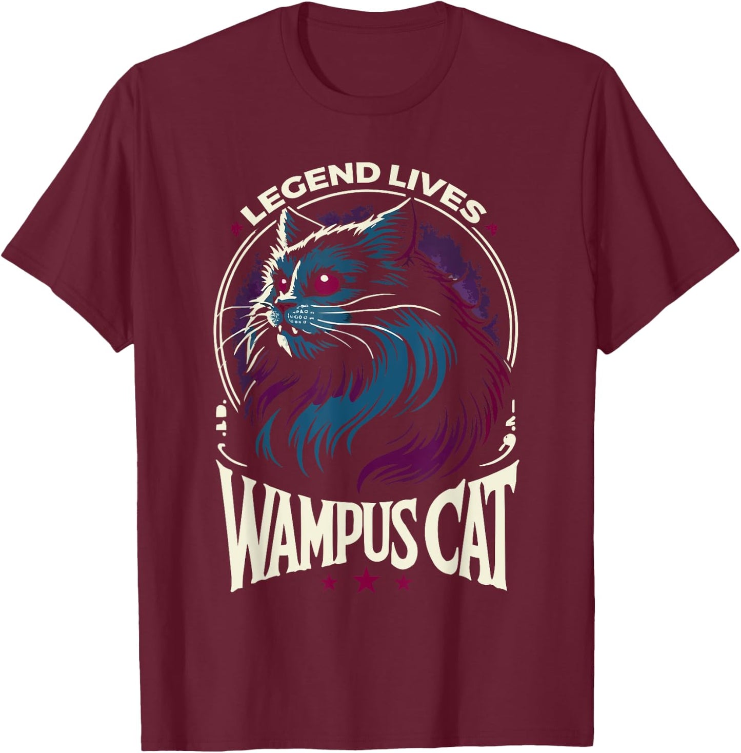 Wampus Cat American Folklore Cryptozoology Cryptid Women T-Shirt - T-Shirt | Maroon