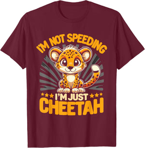 Cheetah Lover Cheetah Leopard I'm Just A Cheetah T-Shirt - T-Shirt | Maroon
