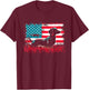 Dachshund American Flag - Patriotic USA Dog Lover T-Shirt - T-Shirt | Maroon