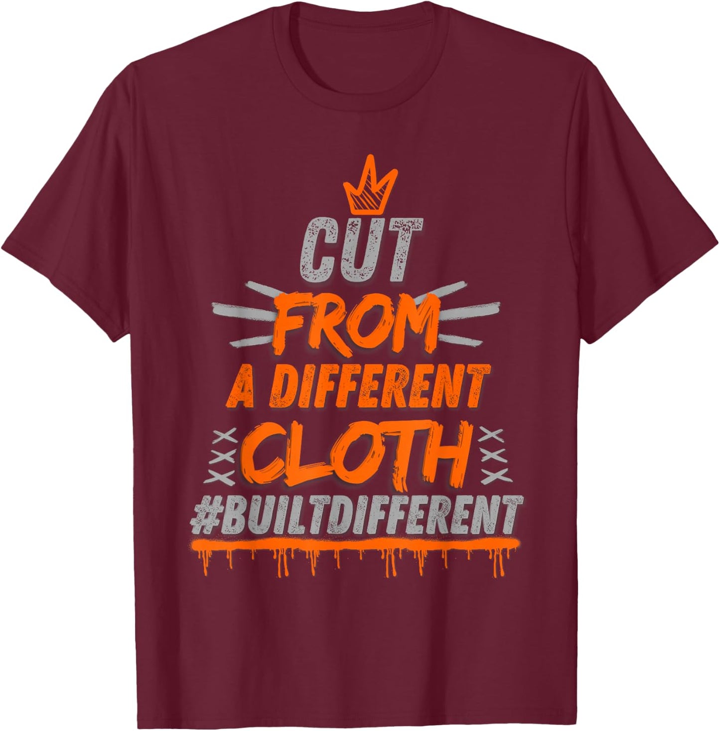 Olive Army Solar Orange Color Match T-Shirt - T-Shirt | Maroon