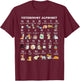 Veterinary Medicine Alphabet Vet Nurse Student School T-Shirt - T-Shirt | Maroon