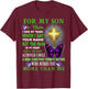 For My Son In Heaven I Hide My Tears When I Say Your Name T-Shirt - T-Shirt | Maroon