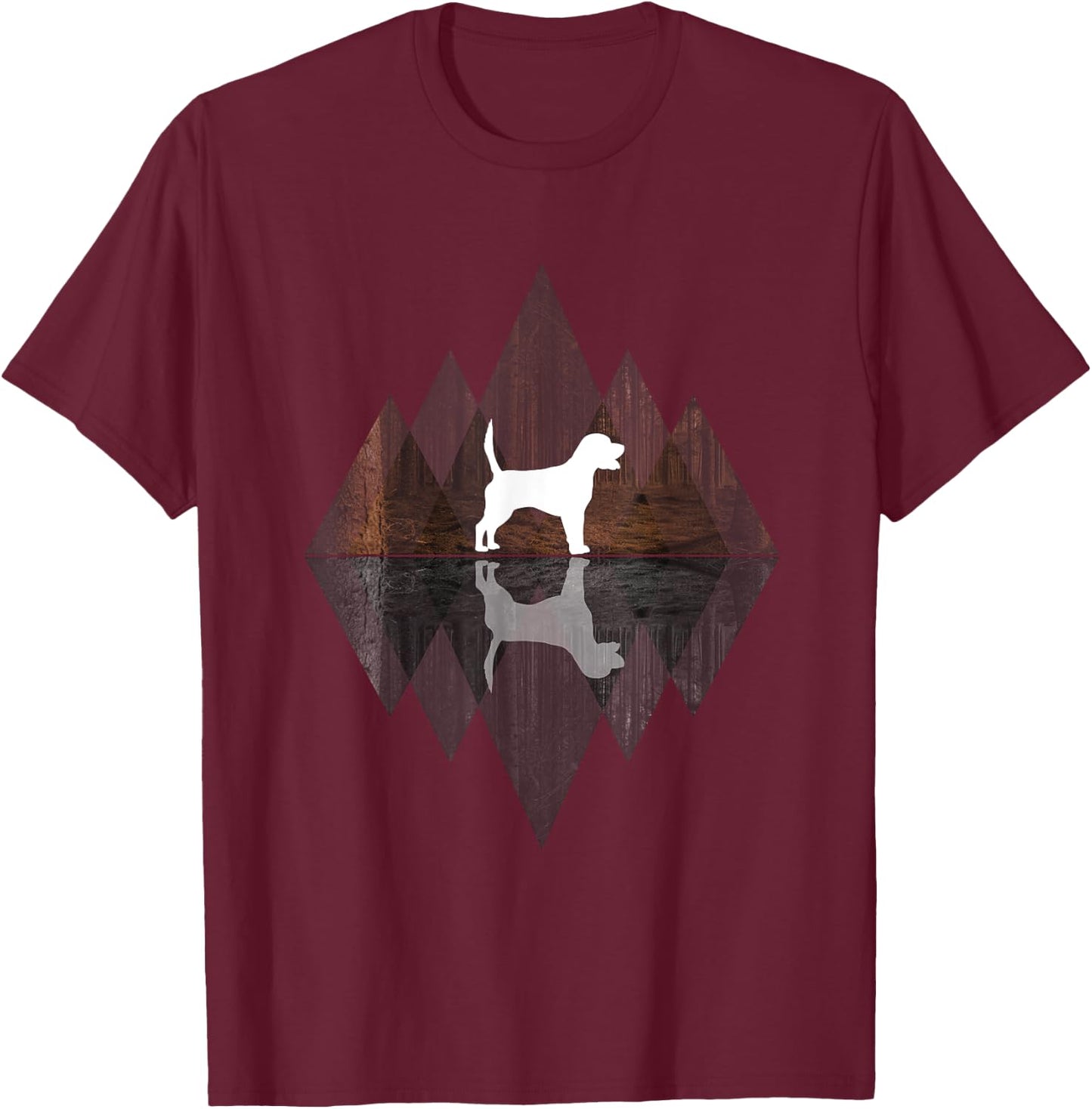 I Love Beagle T-Shirt - T-Shirt | Maroon
