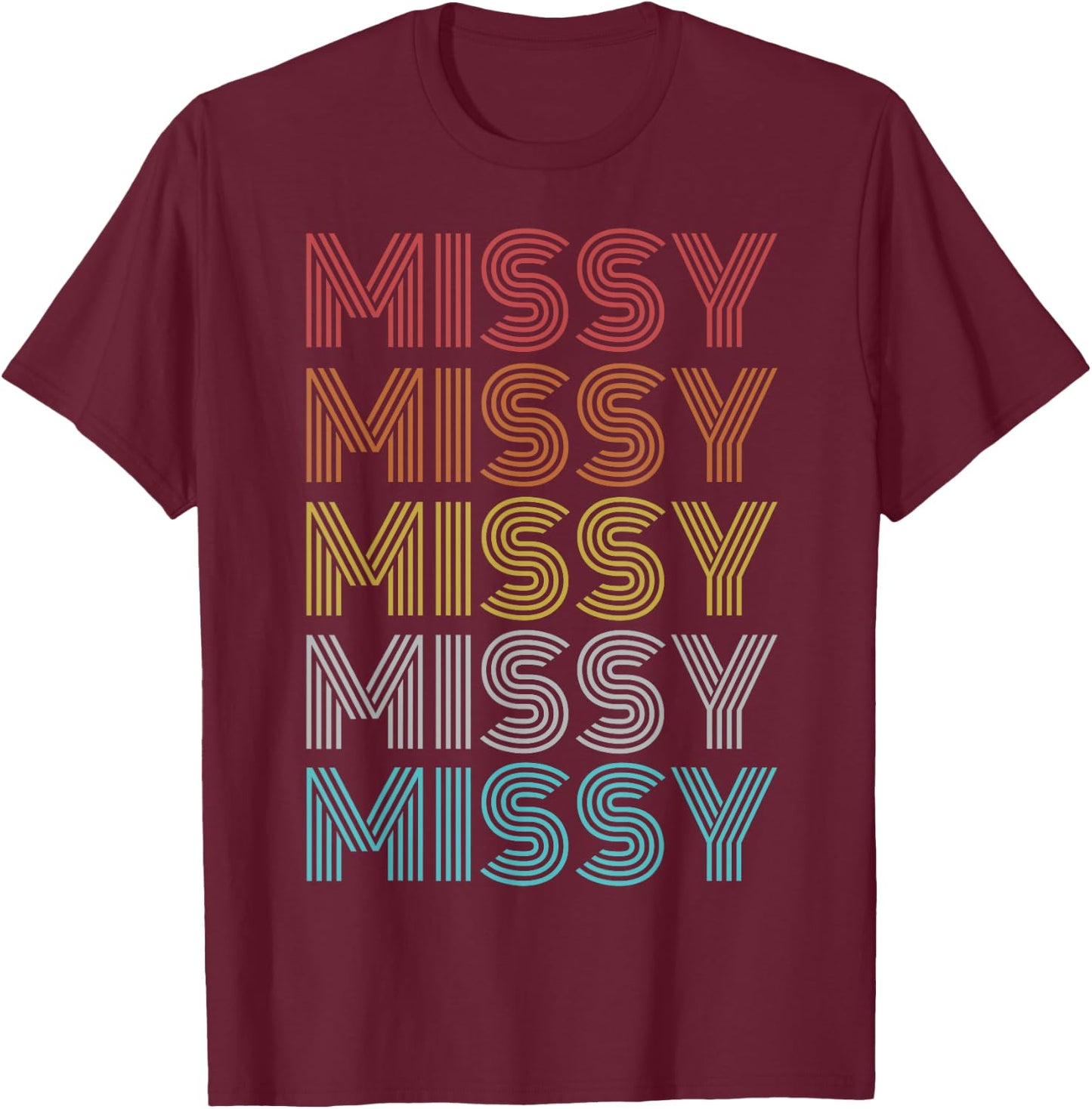 Retro Vintage Missy T-Shirt - T-Shirt | Maroon