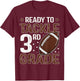 Ready To Tackle Third Grade First Day Of 3rd Grade Boys T-Shirt - T-Shirt | Maroon