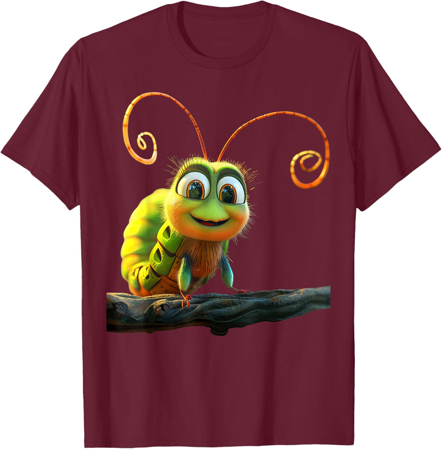 Caterpillar Funny Metamorphosis Cute Caterpillars T-Shirt - T-Shirt | Maroon
