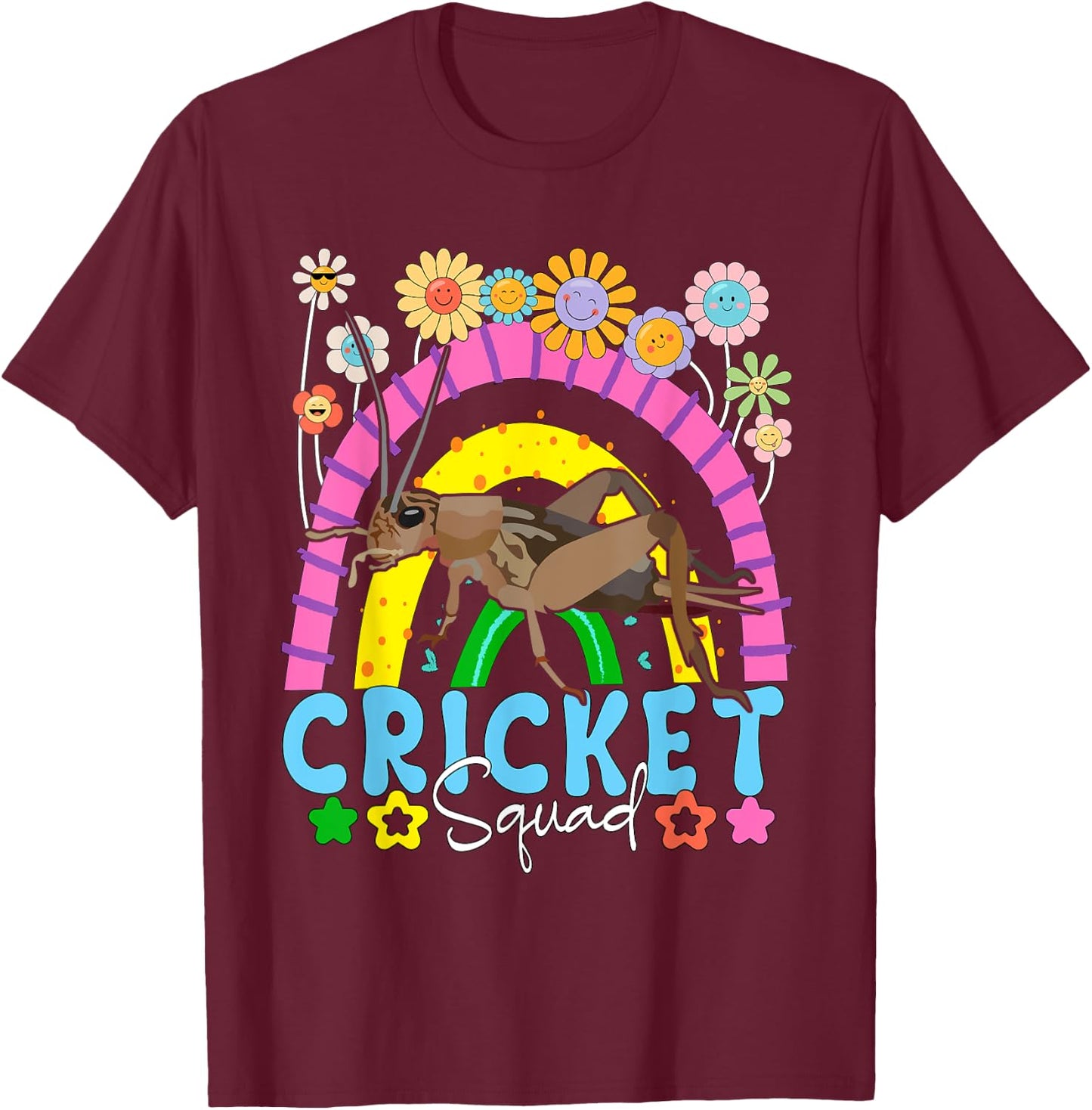 Cricket Costume Squad Matching Animal Lover Kids Toddler T-Shirt - T-Shirt | Maroon