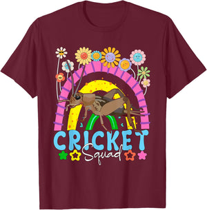 Cricket Costume Squad Matching Animal Lover Kids Toddler T-Shirt - T-Shirt | Maroon