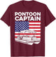 Cool Pontoon Captain Art Women Pontoon Boat Captain T-Shirt - T-Shirt | Maroon