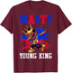 Haiti Young King Haitian Boy African Proud Haitian Flag T-Shirt - T-Shirt | Maroon