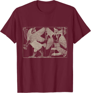 Assyrian Sumerian Mythology Enlil Marduk Tiamat T-Shirt - T-Shirt | Maroon
