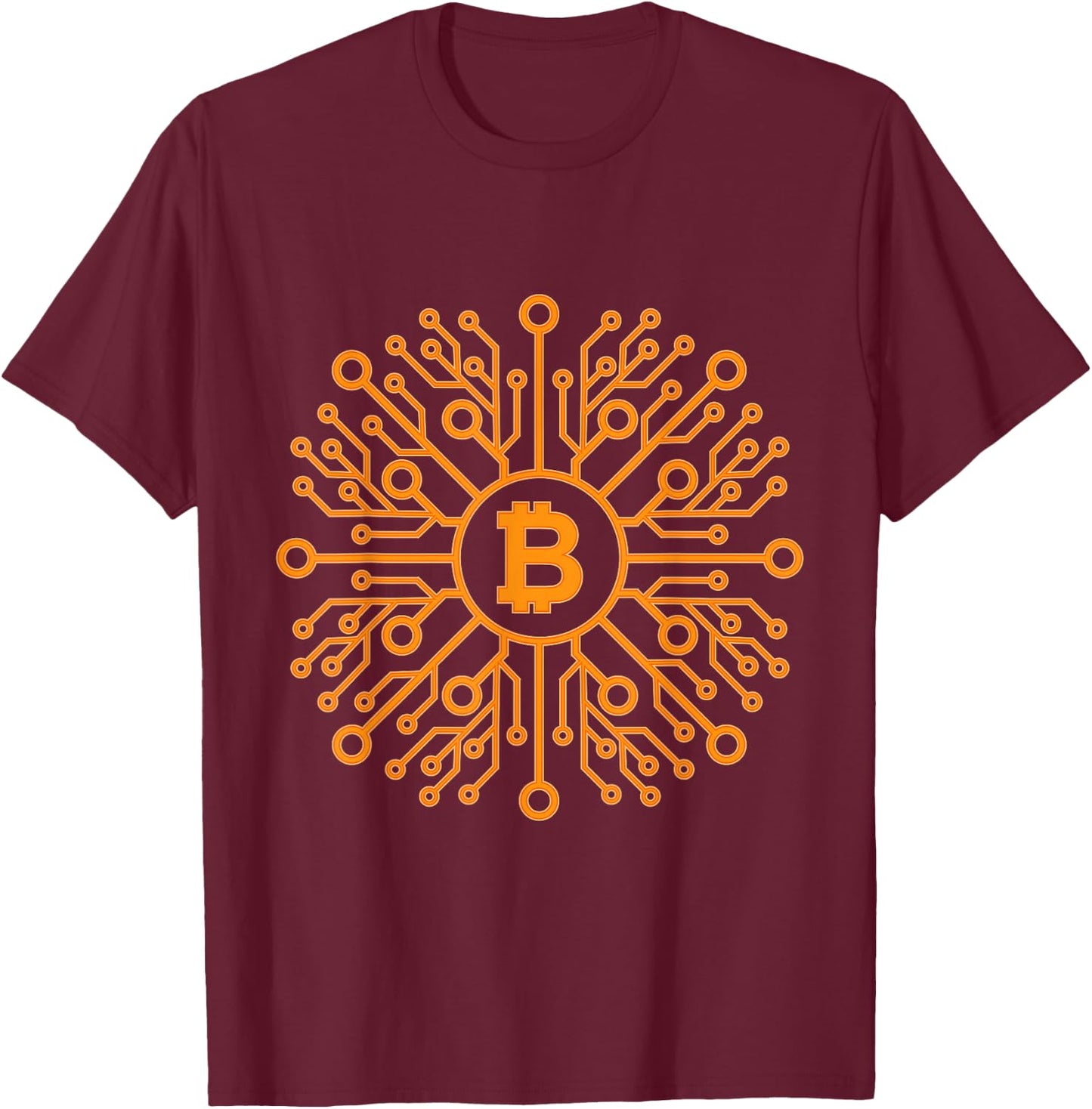 Bitcoin BTC T-Shirt - T-Shirt | Maroon
