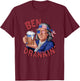 USA Independence Day Patriotic 2024 Election Funny 4th of July US President Party Franklin Ben Drankin , Small, Blue T-Shirt - T-Shirt | Maroon