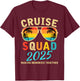 Cruise Squad 2025 Summer Vacation Matching Family Group T-Shirt - T-Shirt | Maroon